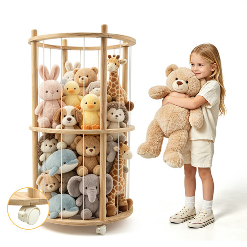 Holz kuscheltier aufbewahrung - holz,