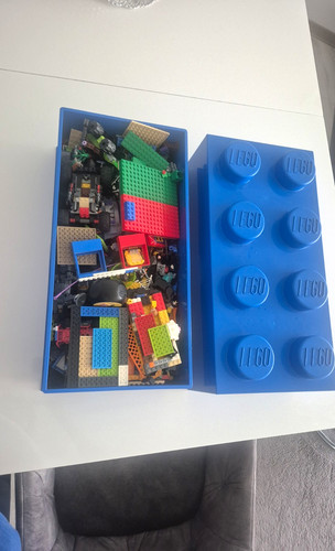 Lego aufbewahrungsbox blau mit - aufbewahrungsbox,
